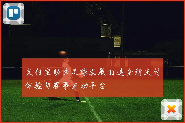 支付宝助力足球发展打造全新支付体验与赛事互动平台